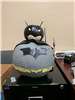 Batman figure made from two pumpkins