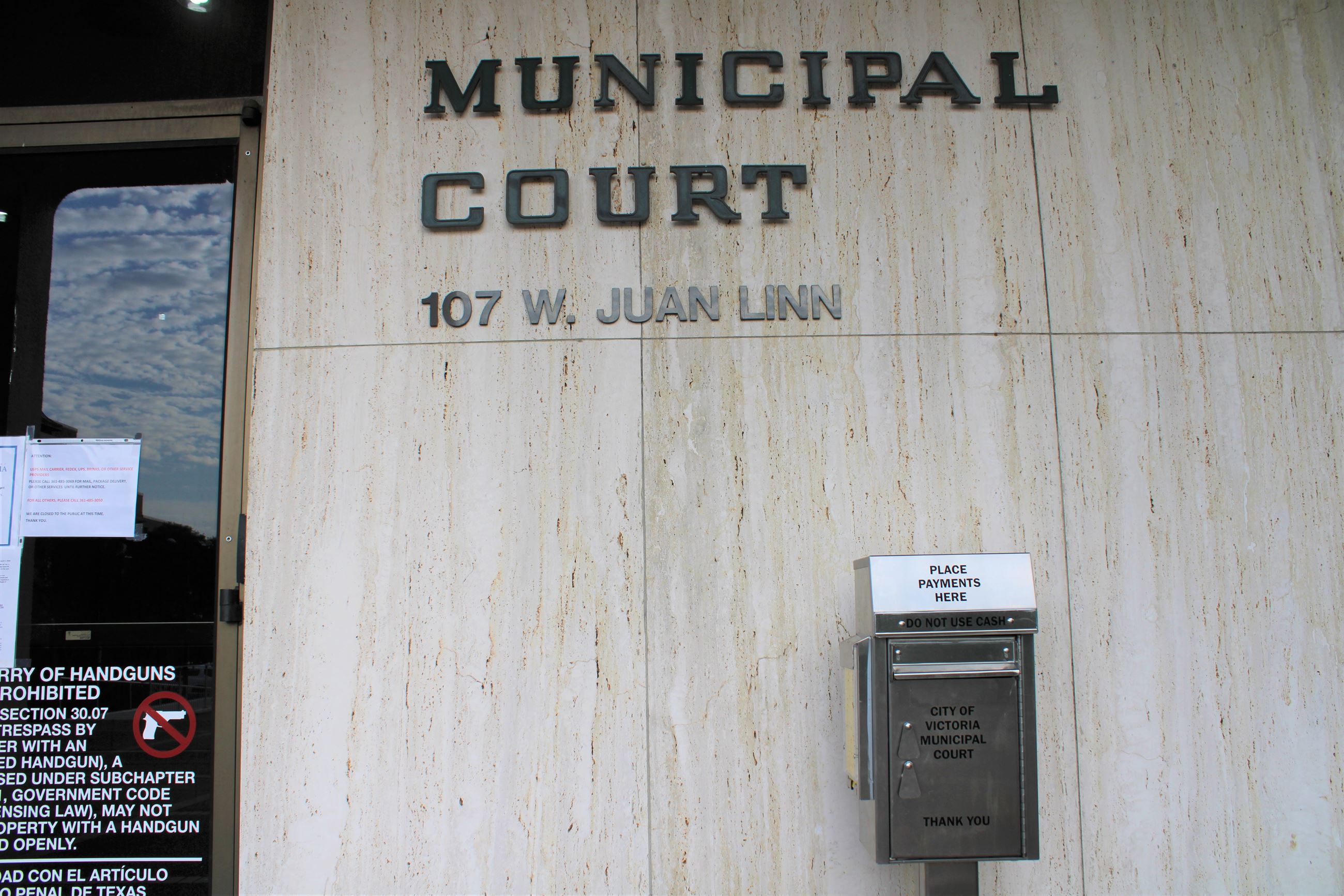 Municipal Court drop box