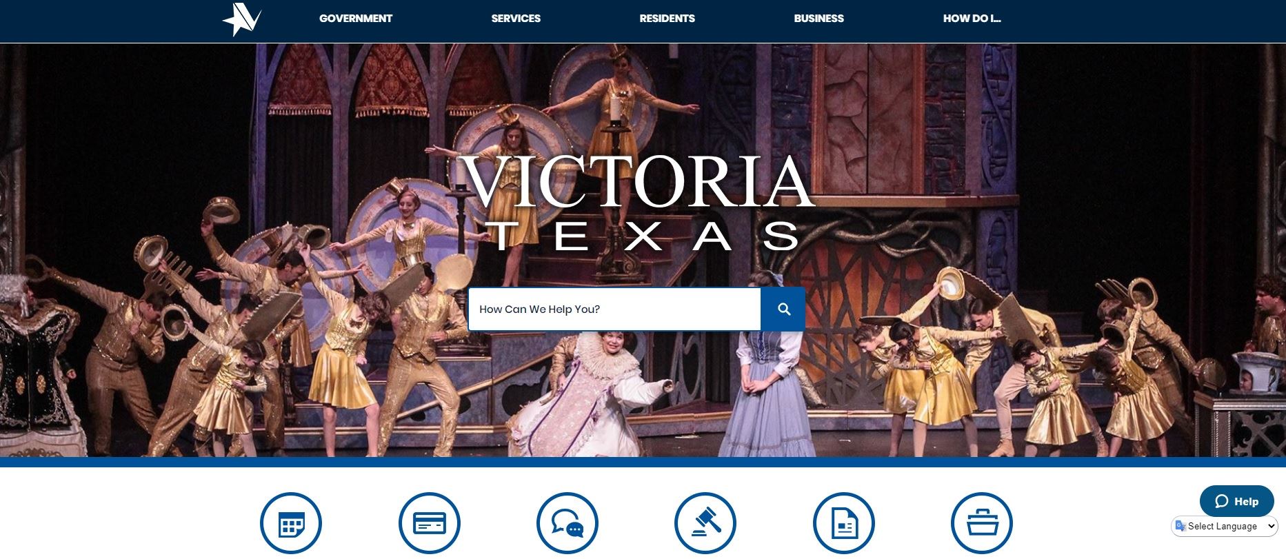 victoriatx.gov homepage