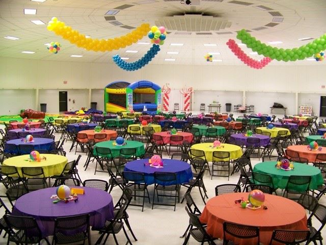 Community Center set up for company event