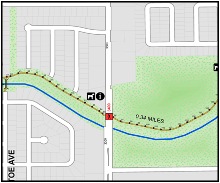 Hike and Bike Trail map