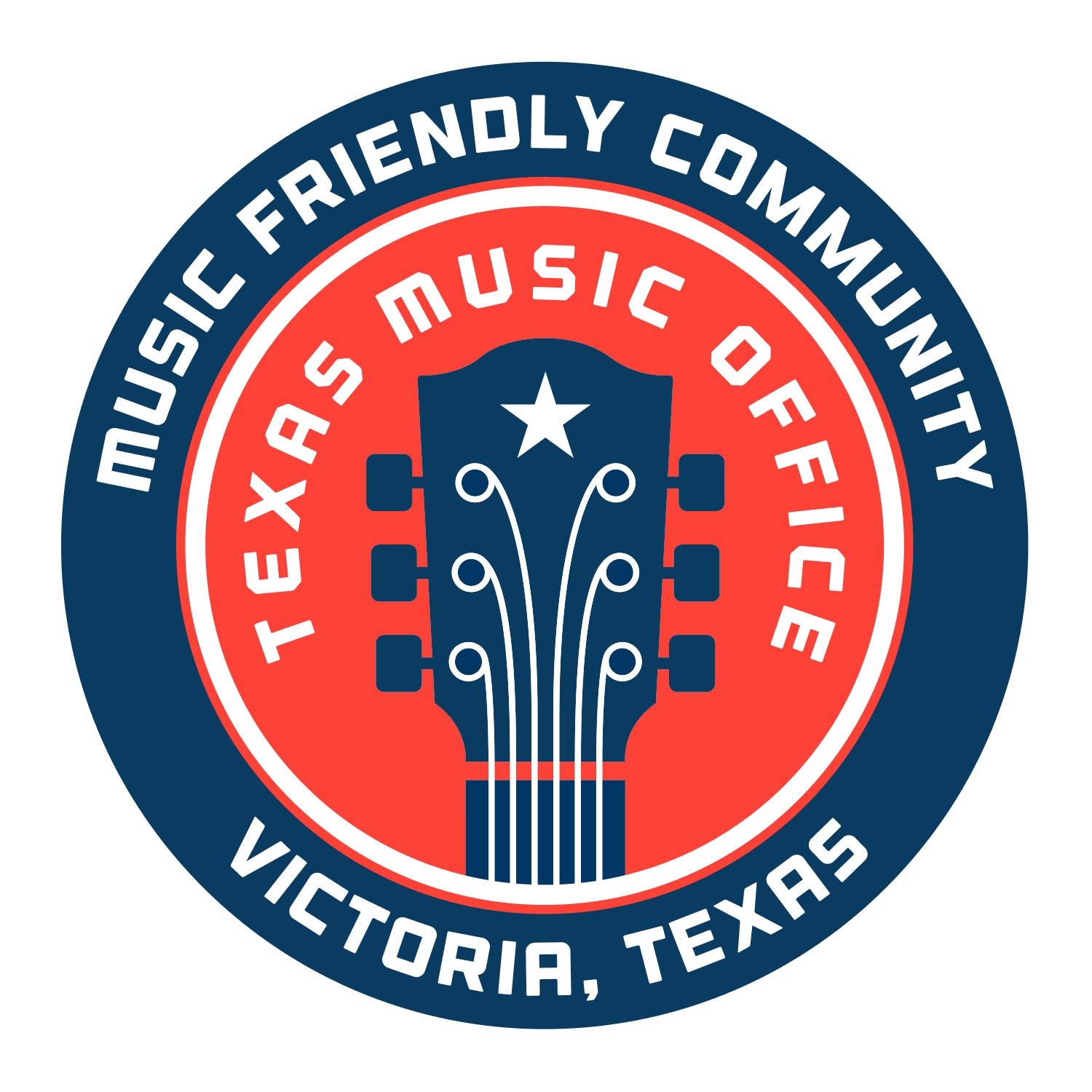Texas Music Office Music Friendly Community Logo for Victoria, Texas