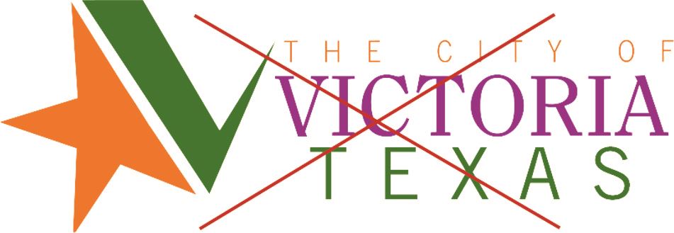 City of Victoria Logo Example for what not to do, showing a different color pallete