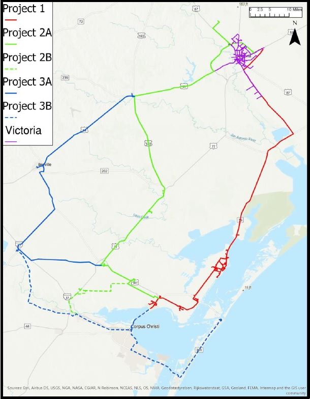 A map shows internet fiber connecting Victoria with neighboring counties.